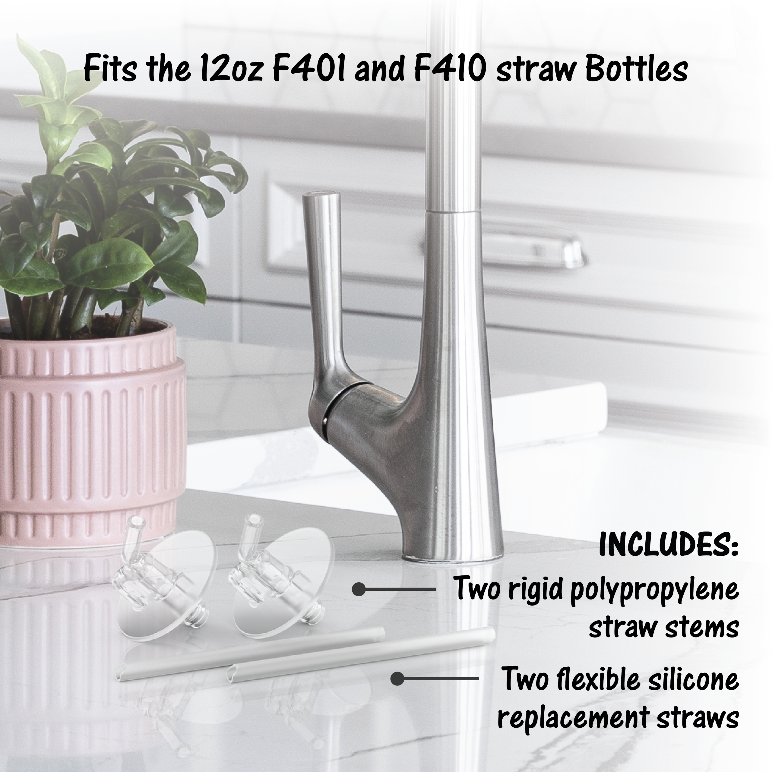 12oz FUNTAINER BOTTLE REPLACEMENT STRAWS 2-PACK - Image 8
