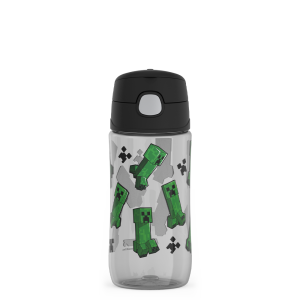 16oz Thermos Kids Water Bottle With Spout Lid Minecraft