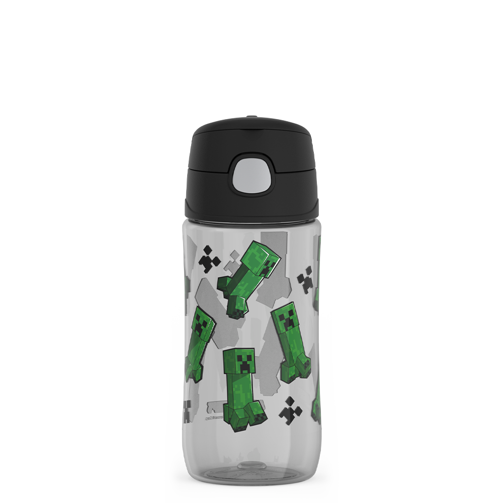 16oz Thermos Kids Water Bottle With Spout Lid Minecraft