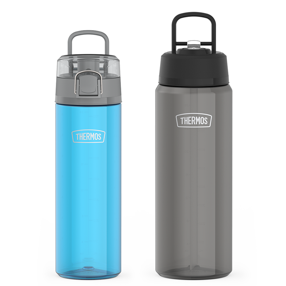 26oz Spout Lid & 32oz Straw Lid Tritan Water Bottle Bundle - Teal & Smoke