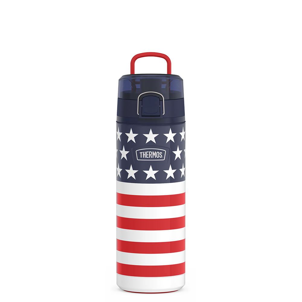 24oz ICON  WATER BOTTLE WITH SPOUT - AMERICAN FLAG