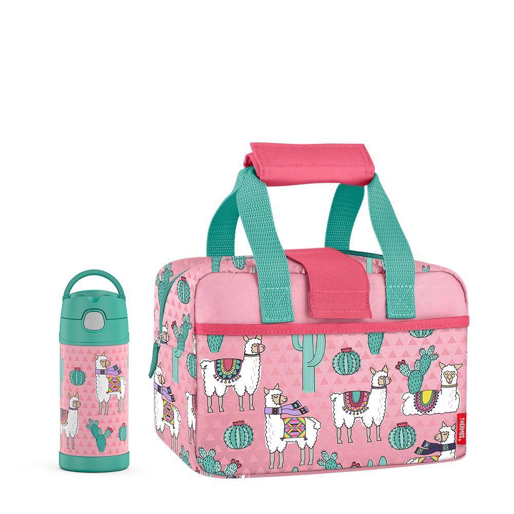 Lunch Duffle With 12oz FUNtainer Bottle Desert Llamas - Image 8