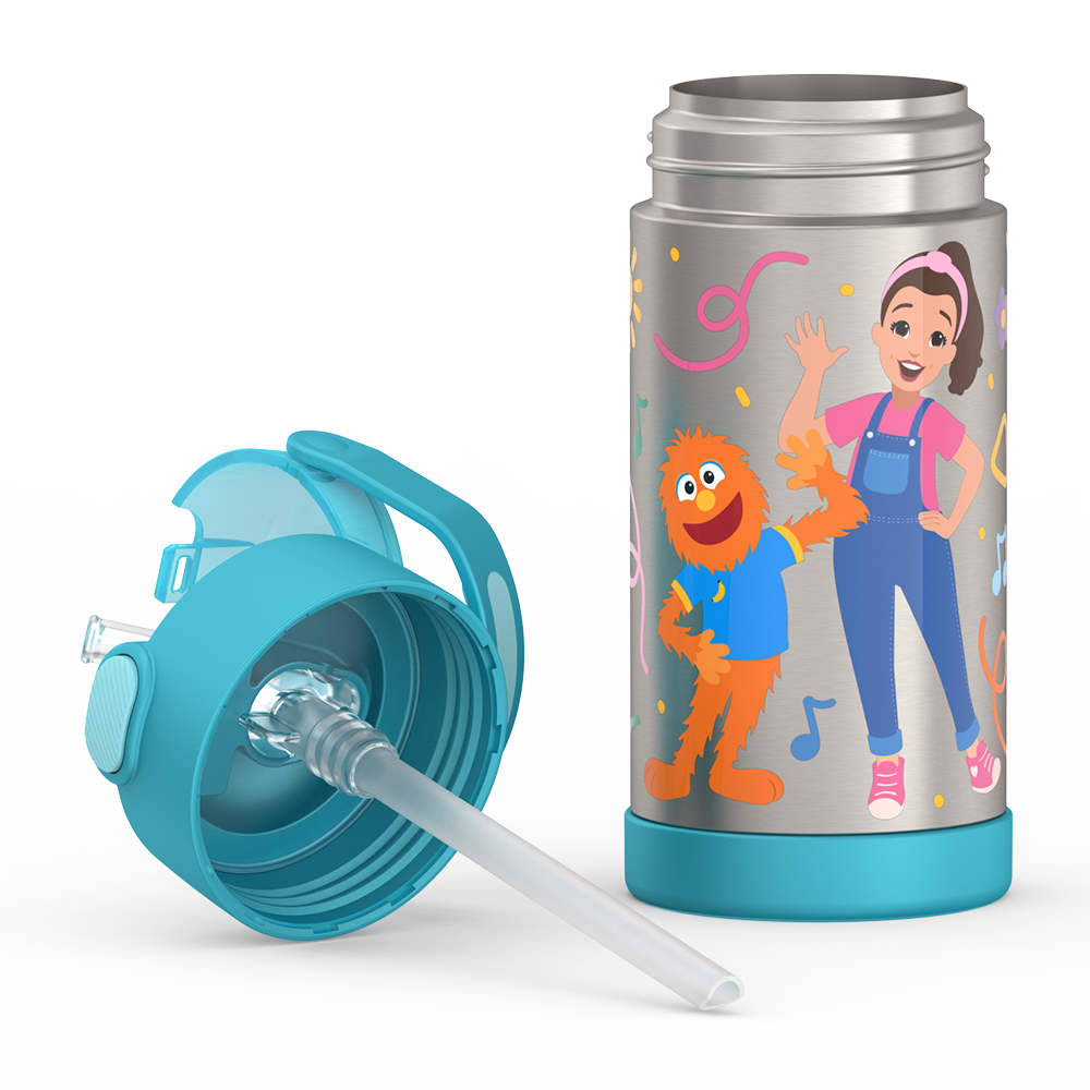 12oz FUNtainer Water Bottle Ms. Rachel - Image 3