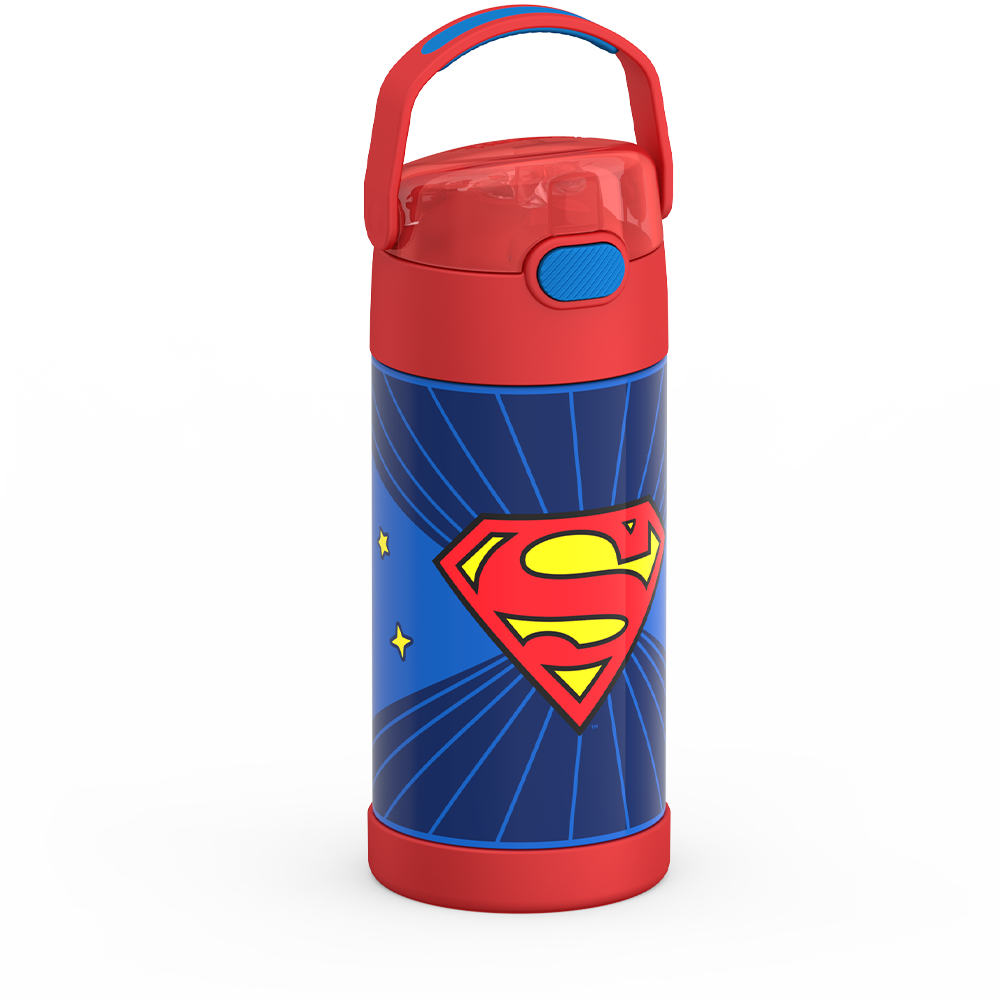 12oz FUNtainer Water Bottle Superman - Image 4