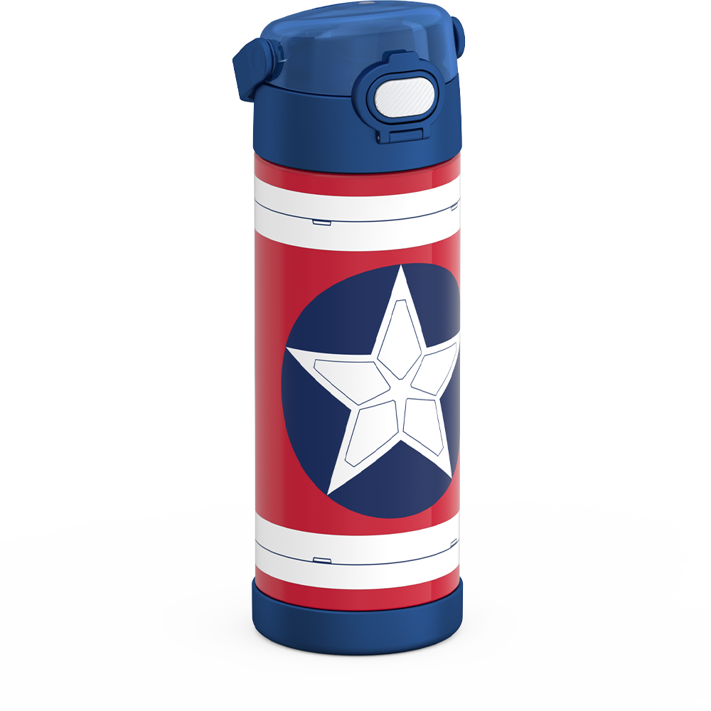 16oz FUNtainer Water Bottle Captain America - Image 6