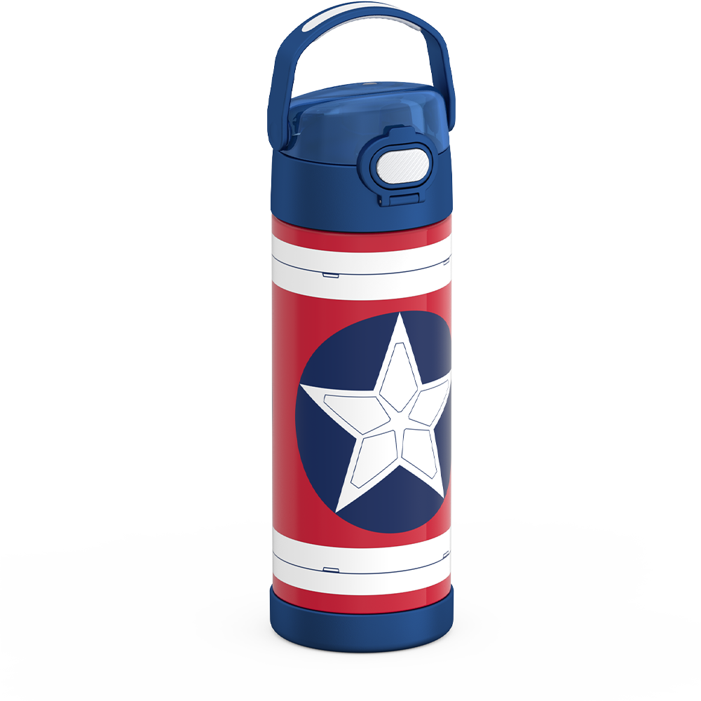 16oz FUNtainer Water Bottle Captain America - Image 4