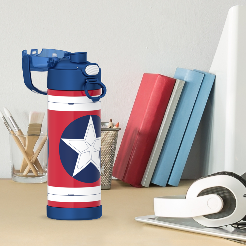 16oz FUNtainer Water Bottle Captain America - Image 5