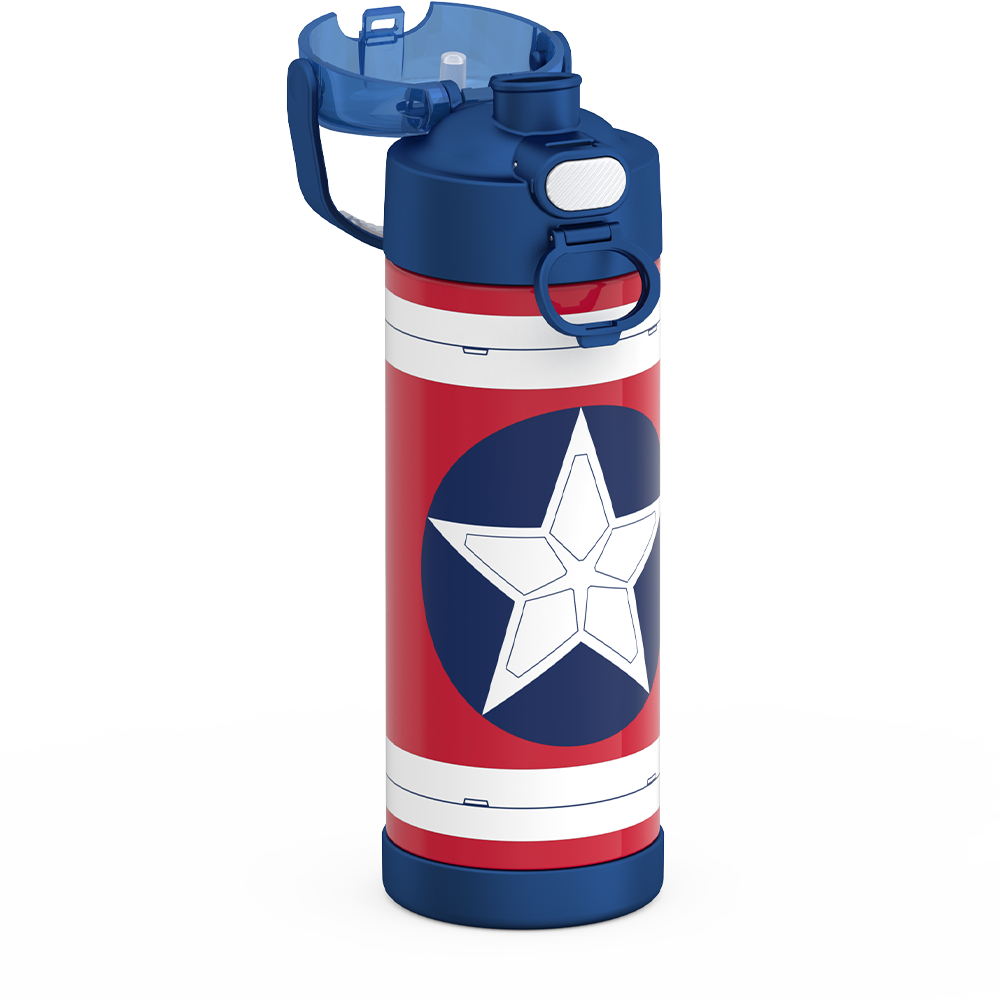 16oz FUNtainer Water Bottle Captain America - Image 10
