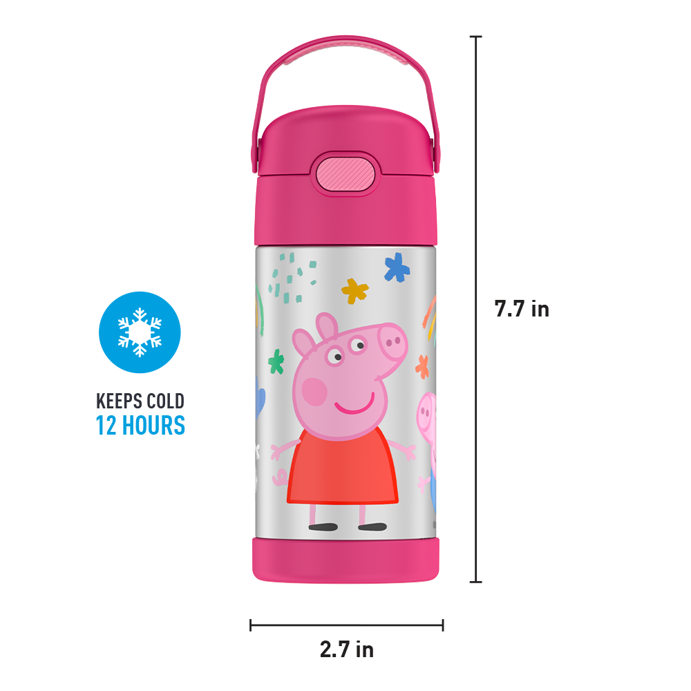 12oz FUNtainer Water Bottle Peppa Pig - Image 8