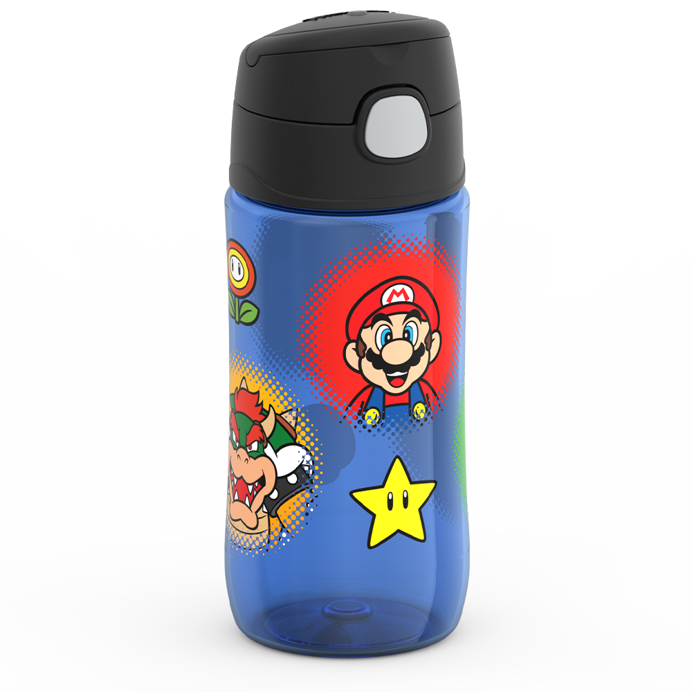 16oz Thermos Kids Water Bottle With Spout Lid Mario Kart - Image 4