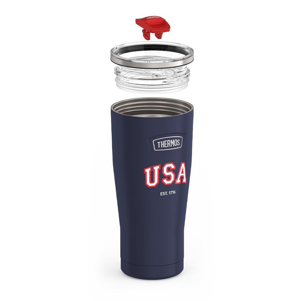 24oz ICON TUMBLER WITH SLIDE LOCK LID - NAVY USA - Image 6