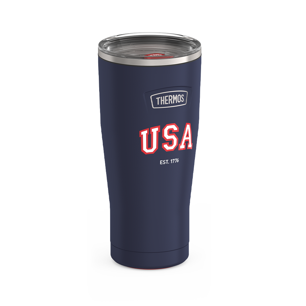 24oz ICON TUMBLER WITH SLIDE LOCK LID - NAVY USA - Image 2