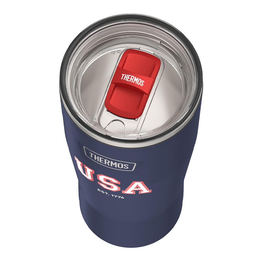 24oz ICON TUMBLER WITH SLIDE LOCK LID - NAVY USA - Image 5