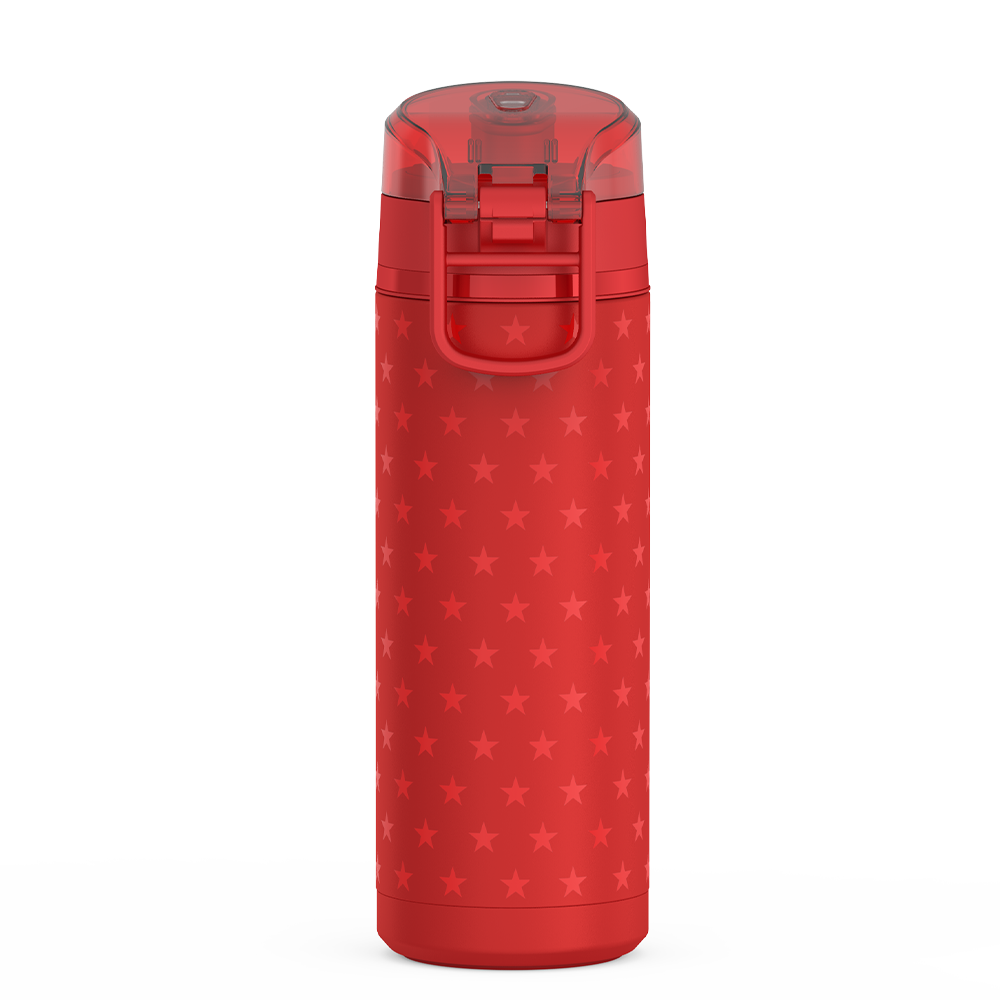 24oz ICON  WATER BOTTLE WITH SPOUT - RED STARS - Image 6