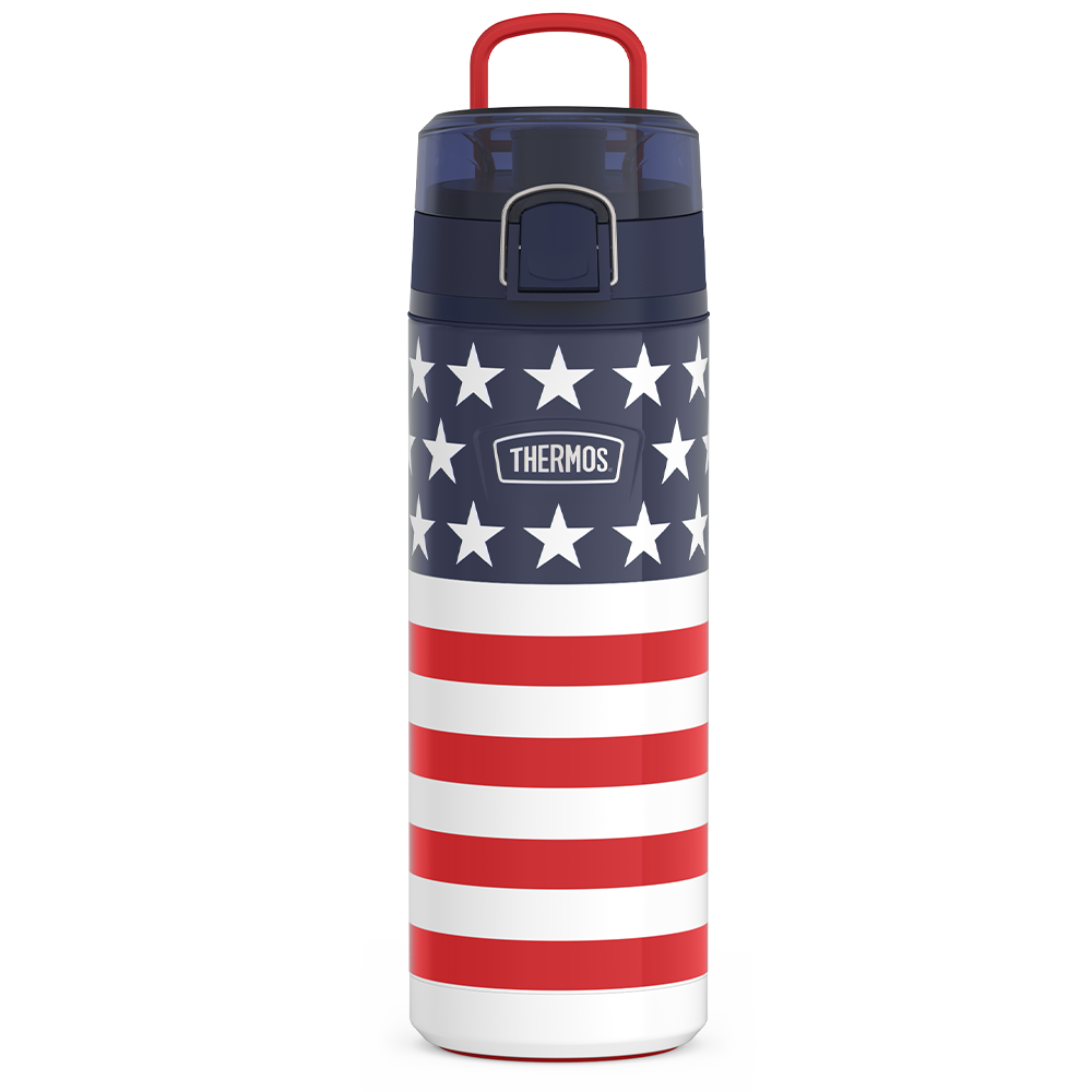 24oz ICON  WATER BOTTLE WITH SPOUT - AMERICAN FLAG - Image 2